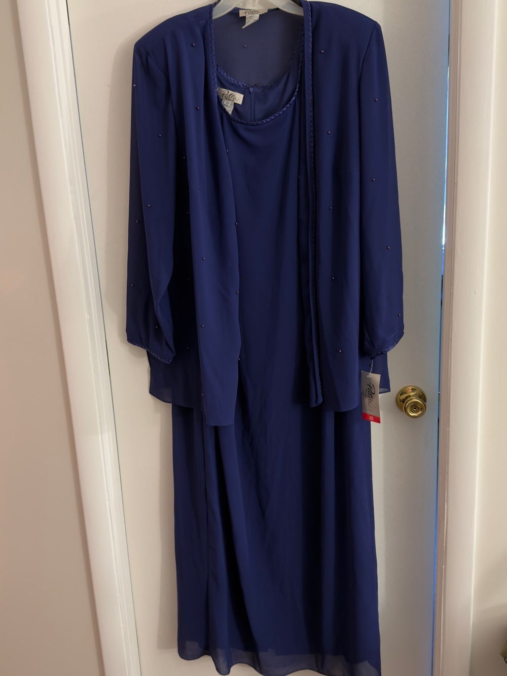 patra two piece masi set in purple size 22w NWT